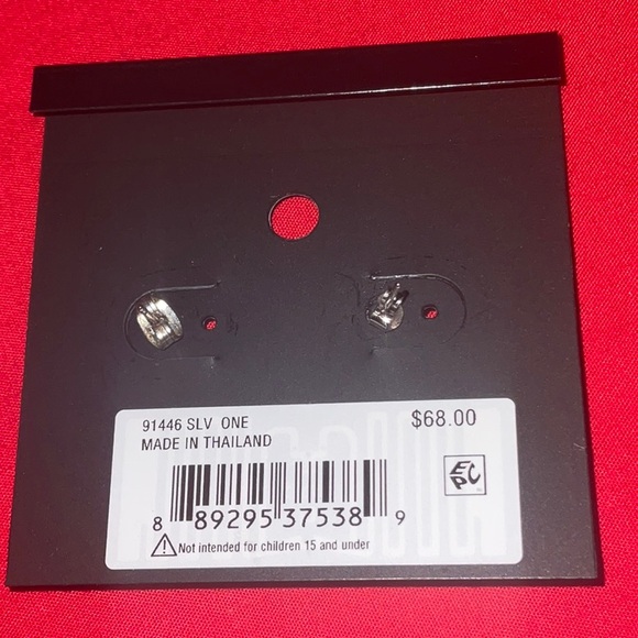 NWT COACH Signature “C” Pave Bar Stud Earrings - Picture 3 of 6